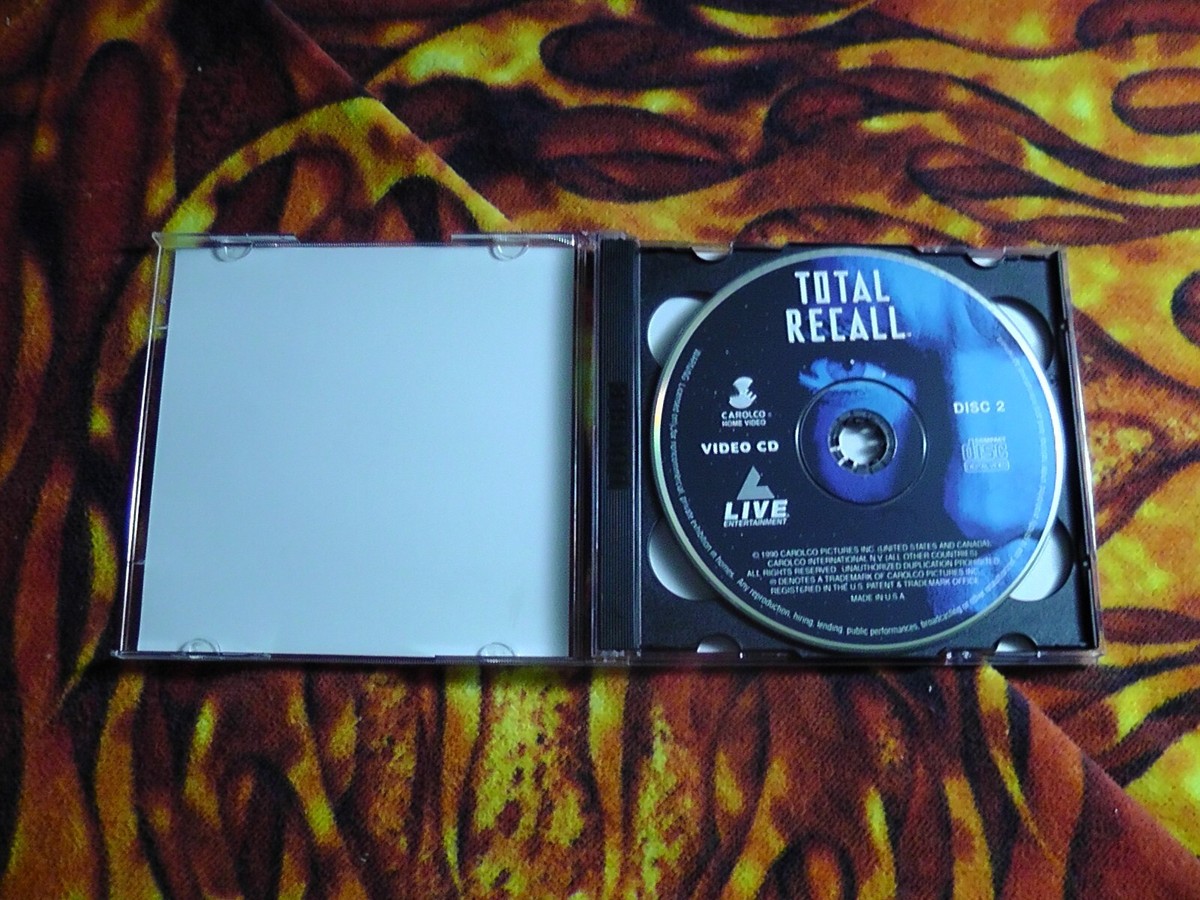 CD-i Movies Video CD Total Recall Arnold Schwarzenegger VCD 1990