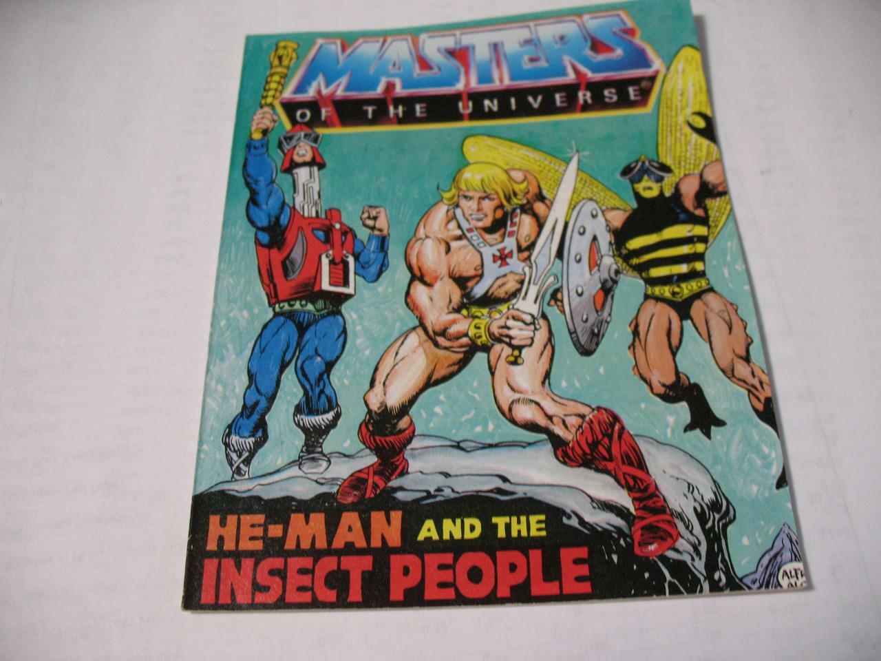 Vintage MOTU Mini Comic Book He-Man and Insect People Masters of the Universe