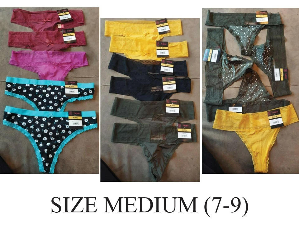 No Boundaries NOBO Microfiber Thong Panties Underwear Size XS/S/M/L/XL/2XL/3XL - Image 4 of 4