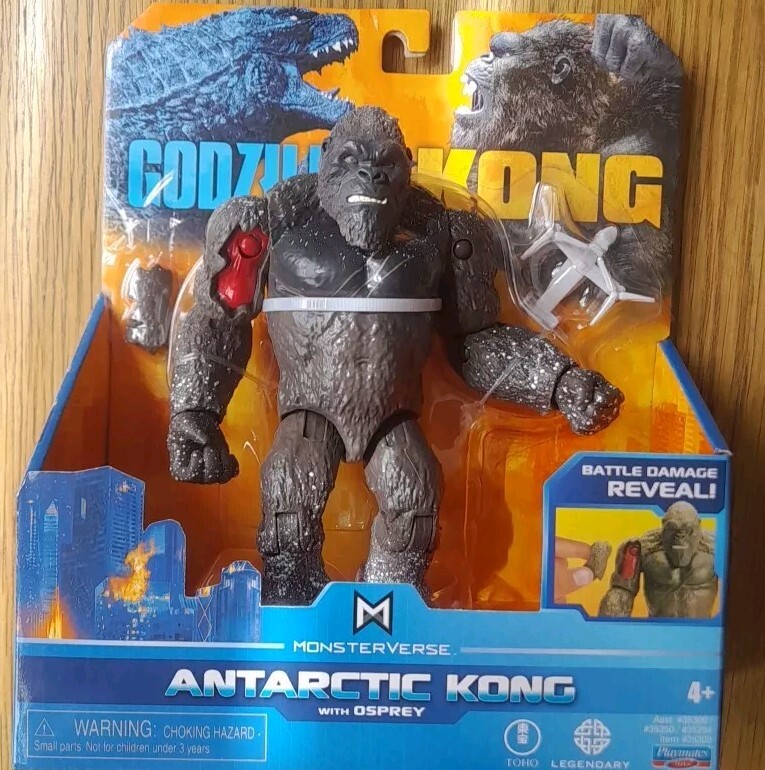 Godzilla Vs Kong MonsterVerse .  Antarctic Kong 6"" Figure With Osprey. New.