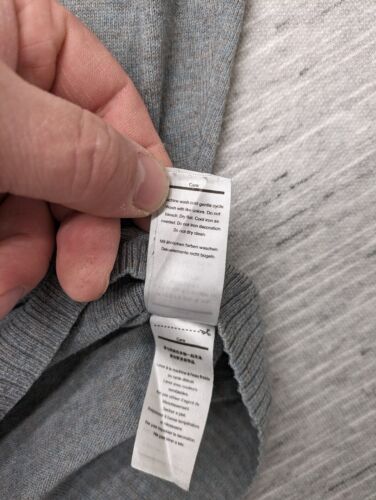 SmartWool Sparwood Crew Sweater Mens Large Gray Merino Wool Blend Pullover * - Picture 5 of 10