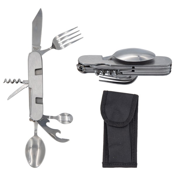 Campingbesteck Camping Outdoor Essbesteck Feldbesteck Survival Klappbesteck 7/1-image