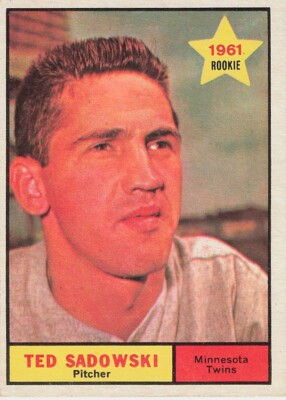 TED SADOWSKI 1961 TOPPS BASEBALL #254