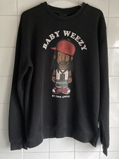 Baby Weezy By Two Angle Lil Wayne Rap Large Long Sleeved Sweatshirt Rare Vintage