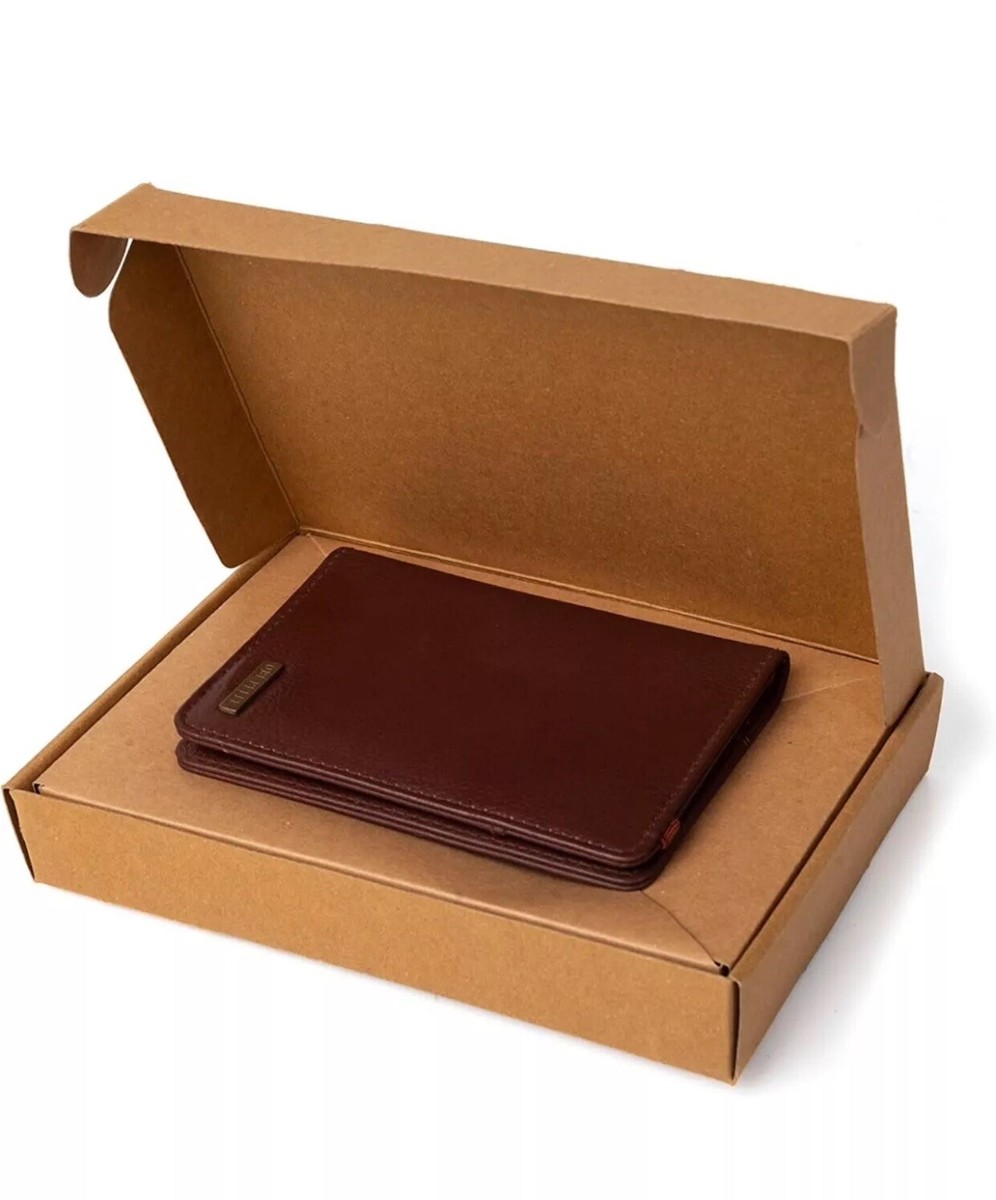 Passeport en cuir Nocciola - Conti Borbone - Cuir véritable marron