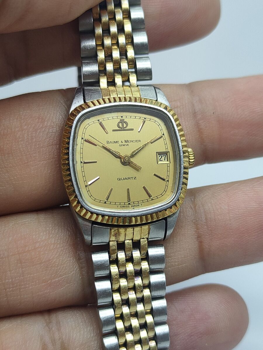 Vintage Baume & Mercier GENEVE 5821 . 018 ACIER INOX 18K GP Vintage Baume & Mercier GENEVE 5821 . 018 ACIER INOX 18K GP