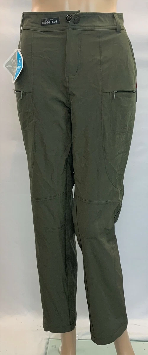 HI TEC Women s green Grape Leaf Rescue Modern Cargo Hiking Pants size 8 DEFECT