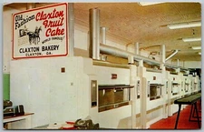 Claxton Georgia 1964 Postcard Claxton Bakery Old Fashioned Fruit Cake