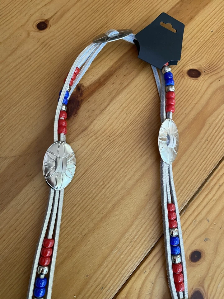 Cinturón de cadera colgante estilo occidental retro vintage con cuentas para mujer 54” de largo Foto 4 de 4