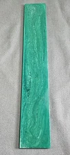1 Piece GREEN JUMA GEM  KNIFE / GUN Handle Blank Scales Material 12" X 2" X .187