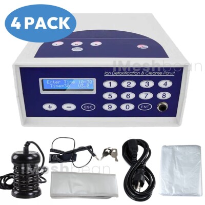 4 PACK Detox Foot Bath Spa Machine FIR Belt Cell Ion Ionic Aqua CHI SPA Machine