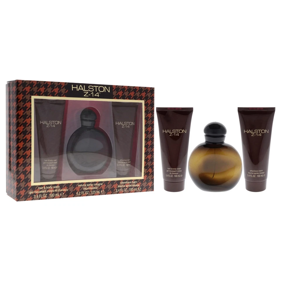 Halston Z-14 Juego de regalo de 3 piezas 4,2 oz Colonia + Bálsamo para después del afeitado + Jabón para cabello y cuerpo Foto 2 de 4