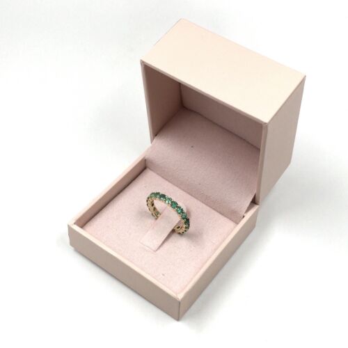 14kt Gelbgold Ring 1.66ct Smaragd IGI 585 Gold Schmuck Halb Memoire Ring Rw. 52 - Bild 12 von 13