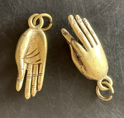 1 Main Phra Yulai Bouddha amulette Thaï talisman laiton pendentif Thaïland b350 - Photo 1/4