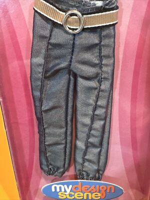 Barbie My Design Scene Modern Gray Pants w Attached Belt Mattel H4607   New  