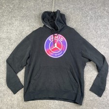 Nike Jordan x Paris St. Germain Men  s Hoodie Sweatshirt Sz L cz0815-010
