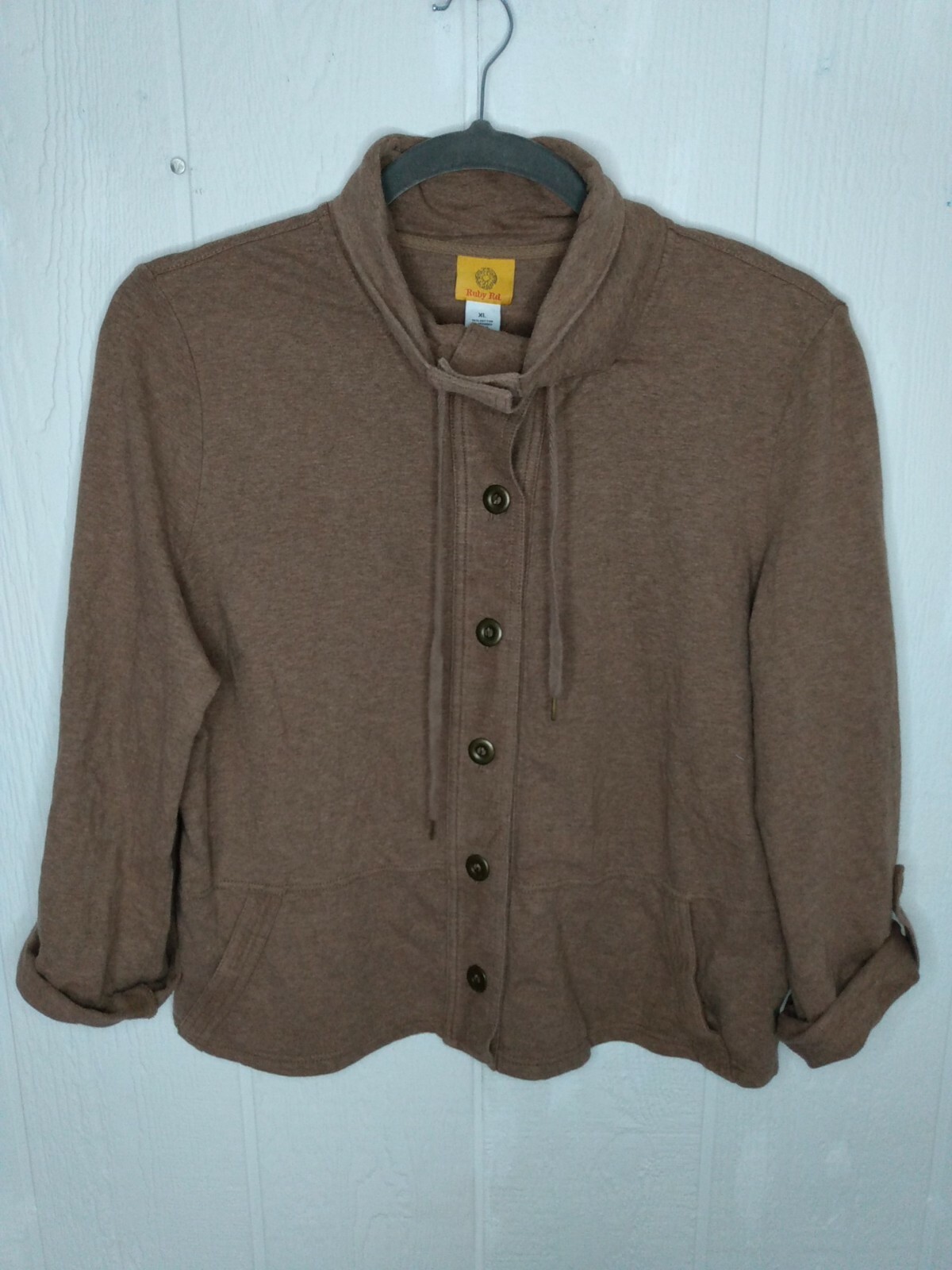 button front sweatshirt jackets