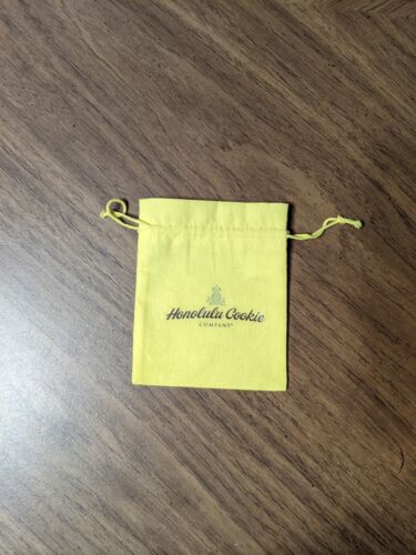 Yellow Honolulu Cookie Company Drawstring Pouch Gift Packing Bag - Afbeelding 1 van 2