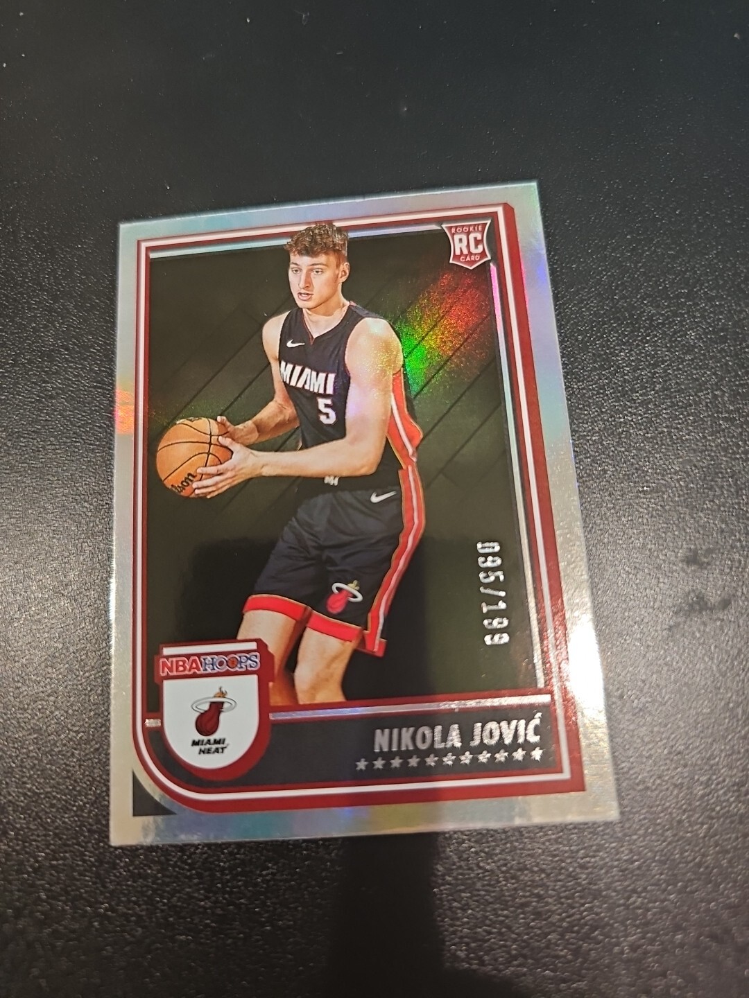 Nikola Jovic 2022-23 NBA Hoops Silver RC /199 #256 Miami Heat