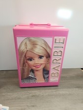 Vintage 2002 Pink Barbie Doll Fashion Wardrobe Trunk Carry Case Mattel