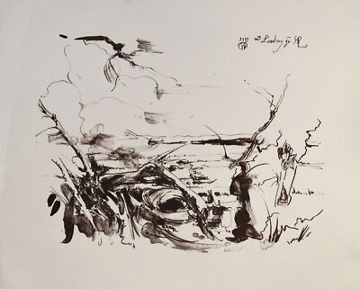 Janssen, Ohne Titel. (Landschaft). [1993/2013]. [Signierte Original-Lithografie