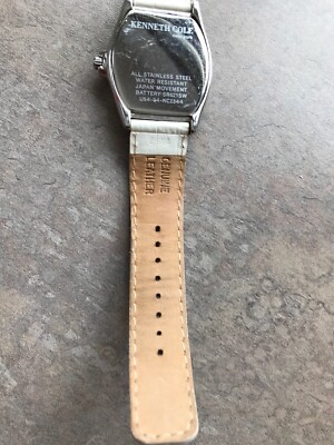 Kenneth Cole Womens Tank Watch KC2344 Two Sub Dials White  display picture 1