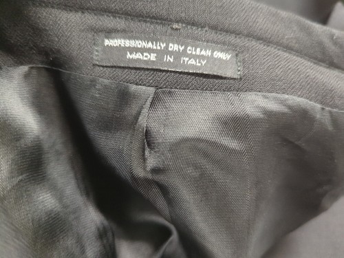 Galliani Italy Cerruti Mens Black Suit Blazer Merino Extrapine Super 120s Wool47 - Picture 23 of 24
