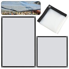 Warm Waterproof Cloth Sheet Heavy Tarpaulin Animal Plant Cover Eyelet Canopies