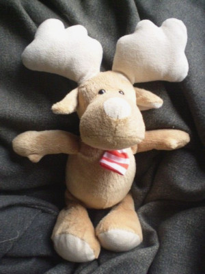 FERRERO - KINDER Elch / Renntier / Elmo Plüschtier Stofftier Kuscheln ca. 30 cm