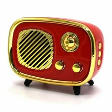 Mini Tragbares Radio USB Lautsprecher Bluetooth Wiederaufladbare Box Slot SD TV IN