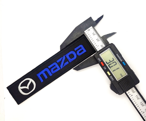 Iron Sew On MAZDA Patch Embroidered Moto Car Patches Badge for Hat Bag Jacket UK - Foto 2 di 5