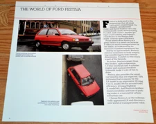 1988 Ford Festiva LX Original Dealer Advertisement Print Ad 88 Red