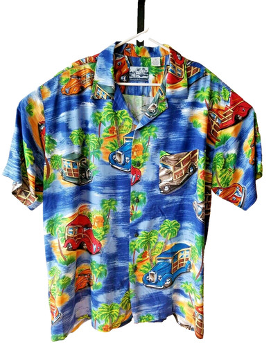 Pineapple Connection Hawaiian Cars Woodies Palm Trees XL