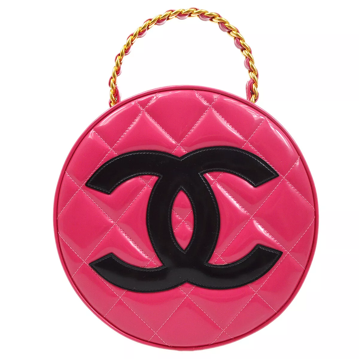 chanel quilted round bag