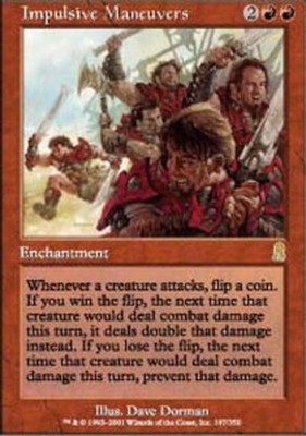 1x Impulsive Maneuvers - Foil Heavy Play MTG Magic - Kid Icarus -