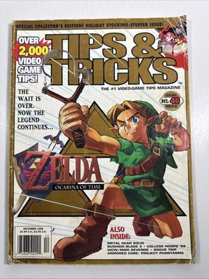 TIPS & TRICKS Video Game Magazine #46 October 1998 Zelda Strategy Guide