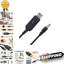 USB Voltage Step Up Converter - DC 5V to 12V, 3ft Cable with DC Jack 5.5 x 2....
