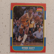 1986-87 Fleer - Byron Scott #99 Los Angeles Lakers