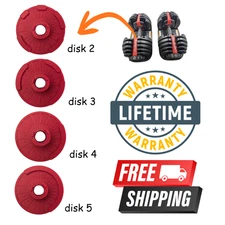 Replacement disks 2, 3, 4, 5 for Bowflex 552 Series 2 | Lifetime Warranty