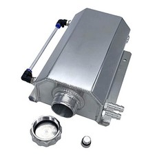 2L Universal Aluminum Radiator Coolant Overflow Expansion Tank Recovery chrome