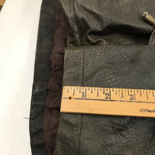 Authentic Winlit 1969 full zip Jacket Brown Leather Hooded Mens oversized Small - Picture 23 of 24