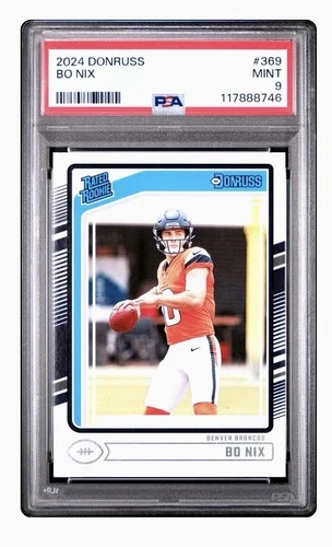 2024 PANINI DONRUSS BO NIX RC RATED ROOKIE #369 BRONCOS PSA 9