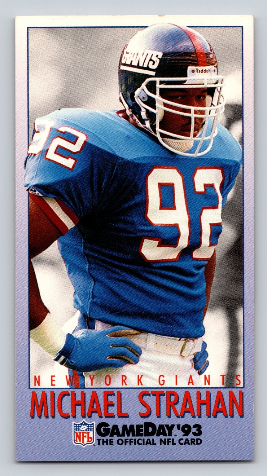 Michael Strahan New York Giants 1993 GameDay Fleer RC Rookie #374