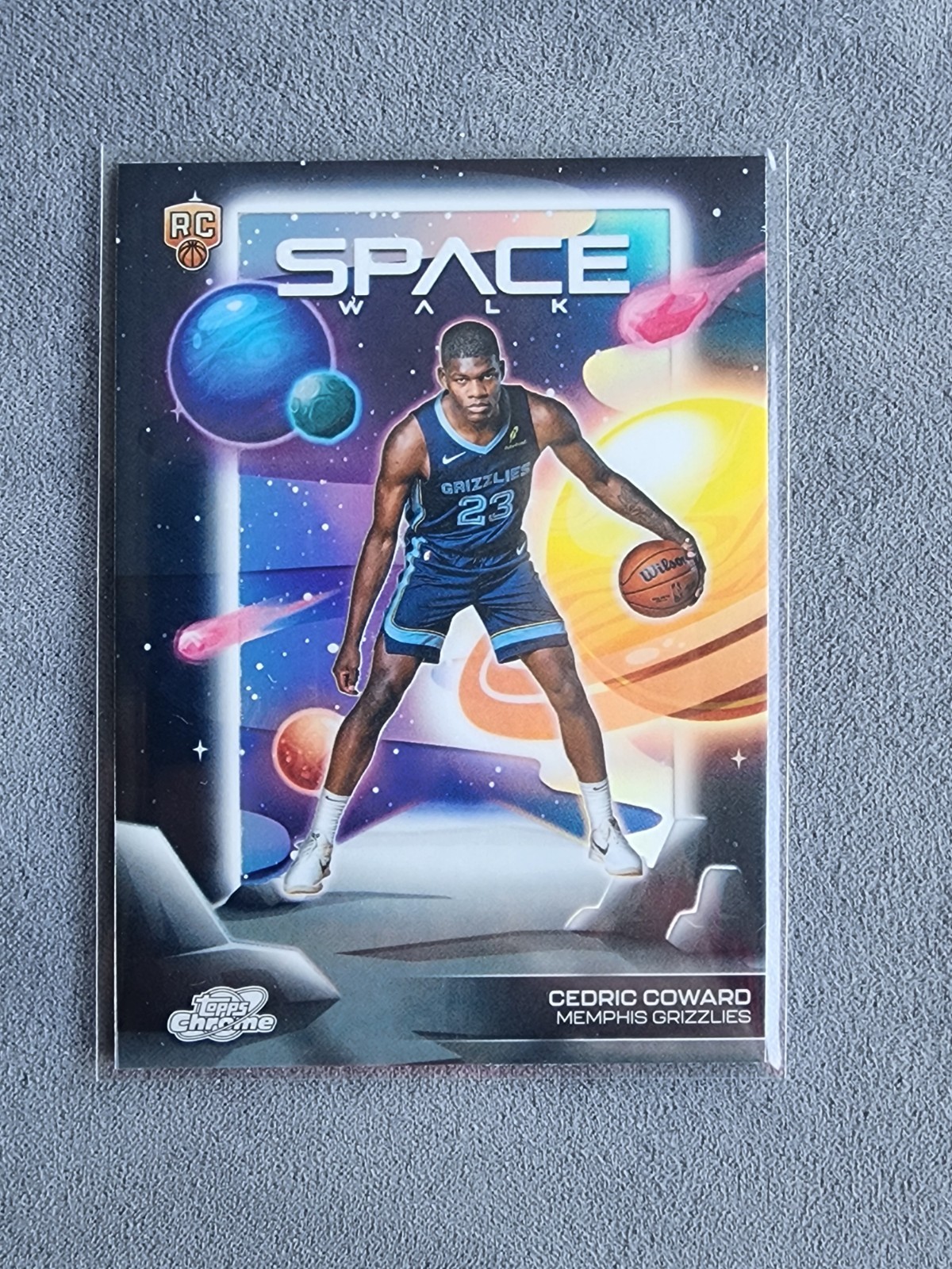 2025-26 Topps Cosmic Chrome Cedric Coward #SW-13 (RC) Space Walk Refractor