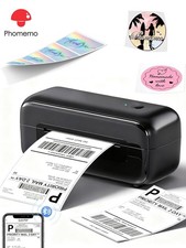 Phomemo 4x6 Thermal Shipping Label Printer Bluetooth USB Barcode Address Printer