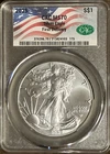 2025 1$ Silver Eagle CAC MS70 First Delivery - 1 oz .999 Fine Silver