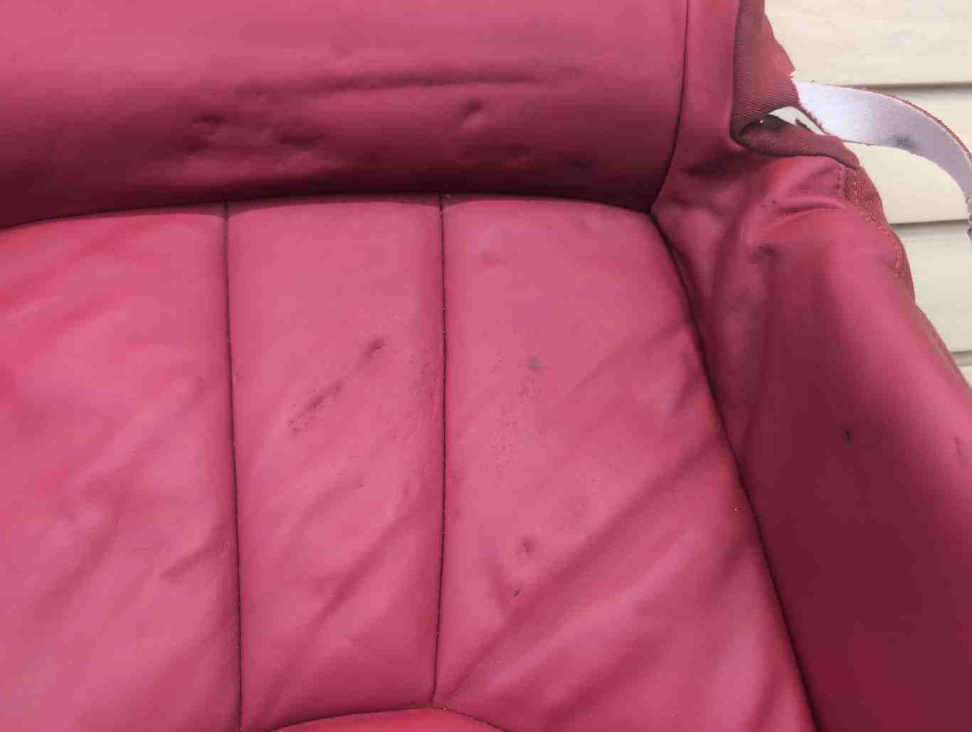 2018 Audi R8 OEM Pass Seat Bottom Cover Red Leather **NOTE**