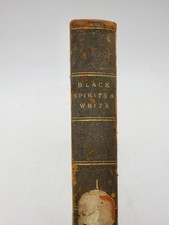 RARE 1877 1st Edition BLACK SPIRITS AND WHITE By Frances Eleanor Trollope Vol.1