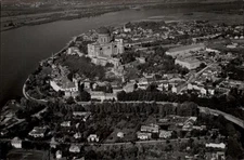RPPC Aerial View Esztergom Hungary vintage postcard z568