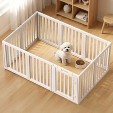 Dog Playpen 23.6 Height 10 Panels Clear Indoor White LoveTail Easy Install Puppy